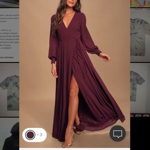 Long sleeve Wrap dress